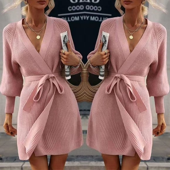 Lantern Loom Open Front Cardi - Pink